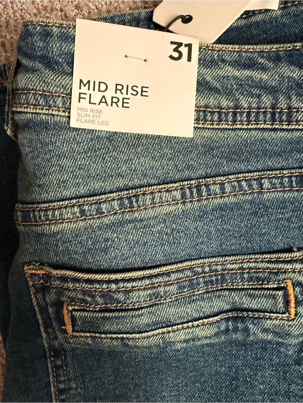 Mid Rise Flared Jeans - Picture 8 of 8